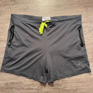 Jed North Shorts Mens XL Gray Drawstring Running Drawstring Casual 38W 5" Yoga